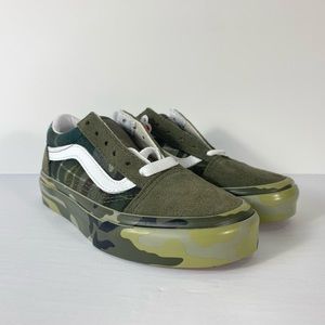 Vans Old Skool Plaid Camo Grape Leaf Sneakers